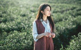 森系美女桌面壁纸