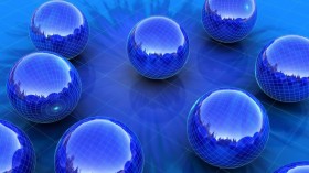 抽象艺术3D球体设计桌面壁纸