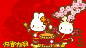 RABBYCC新年卡通桌面壁纸