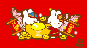 RABBYCC新年卡通桌面壁纸
