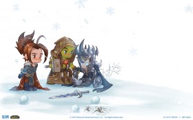 《魔兽世界》Q版卡通桌面壁纸