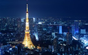 日本东京铁塔桌面壁纸