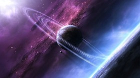 魔幻行星环桌面壁纸