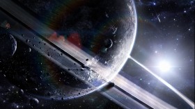 魔幻行星环桌面壁纸