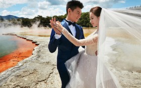吴奇隆刘诗诗新西兰婚纱照桌面壁纸