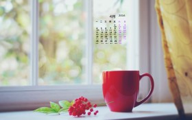 2016年4月日历桌面壁纸