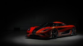 红色柯尼塞格Agera One of 1汽车桌面壁纸