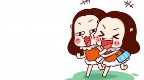 牛轰轰卡通形象桌面壁纸