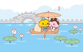 蘑菇点点滴滴蜜月旅行记桌面壁纸