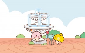 蘑菇点点滴滴蜜月旅行记桌面壁纸