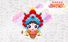 2016年国粹京剧中国风卡通桌面壁纸