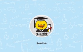 鸭嘴兽男孩开学季系列桌面壁纸