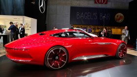 红色梅德赛斯Mercedes-Maybach 6汽车桌面壁纸