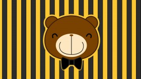 巧克力熊272°笑容桌面壁纸