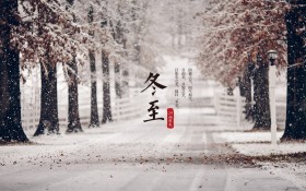 二十四节气冬至桌面壁纸
