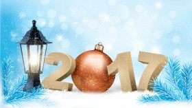 2017年新年创意背景桌面壁纸