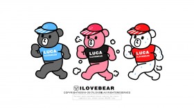 Luca熊卡通桌面壁纸