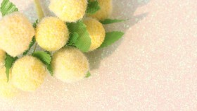 小清新仿真果实和花朵桌面壁纸