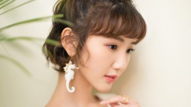 知性美女明星毛晓彤桌面壁纸