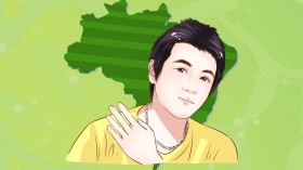 Q版帅哥明星张智尧桌面壁纸