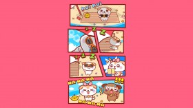 可爱卡通秋田君漫画系列桌面壁纸