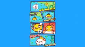 可爱卡通秋田君漫画系列桌面壁纸