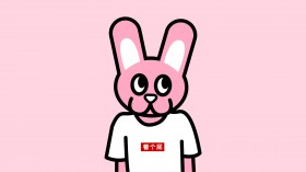 深井兔子趣味卡通桌面壁纸