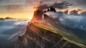 意大利多洛米蒂山风景桌面壁纸