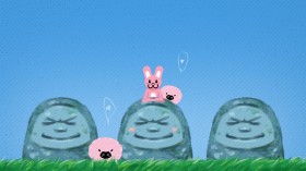 深井兔子卡通桌面壁纸