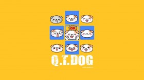 秋田君爱英文卡通桌面壁纸