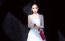 Angelababy性感礼服写真桌面壁纸