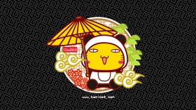 哈咪猫中国风卡通桌面壁纸