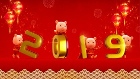2019猪年新年桌面壁纸