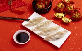 春节传统美食饺子桌面壁纸