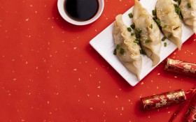 春节传统美食饺子桌面壁纸