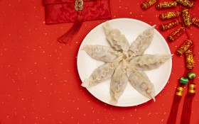春节传统美食饺子桌面壁纸