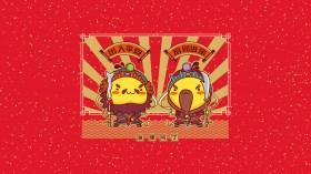 油爆叽丁《幸运符》可爱卡通桌面壁纸