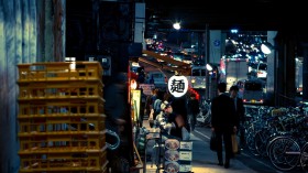 日本街头夜景风景桌面壁纸