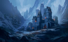 《二次元》场景风景插画桌面壁纸