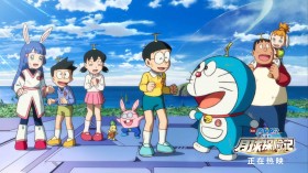 日本动画电影《哆啦A梦：大雄的月球探险记》桌面壁纸