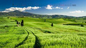 2019年10月自然风景日历桌面壁纸