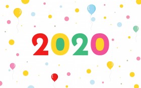 2020年创意文字桌面壁纸