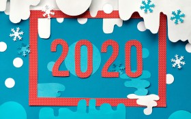 2020年创意文字桌面壁纸