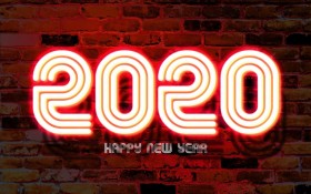 2020年创意文字桌面壁纸