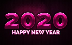 2020年创意文字桌面壁纸