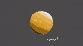 九大行星极简手绘桌面壁纸
