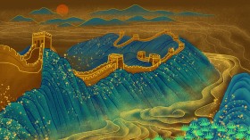 唯美中国风插画桌面壁纸