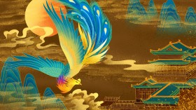 唯美中国风插画桌面壁纸