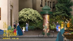 《迪丽丽的奇幻巴黎》动画电影桌面壁纸